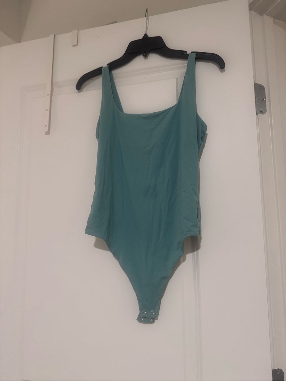 Auden Teal Green One-Piece Bodysuit with Snap Crotch